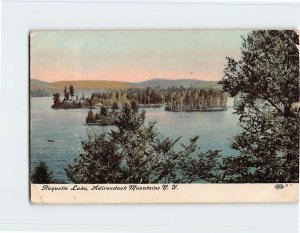 Postcard Raquette Lake, Adirondack Mountains, Raquette Lake, New York