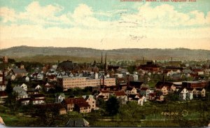 Massachusetts Leominster View From Gardner Hill 1912