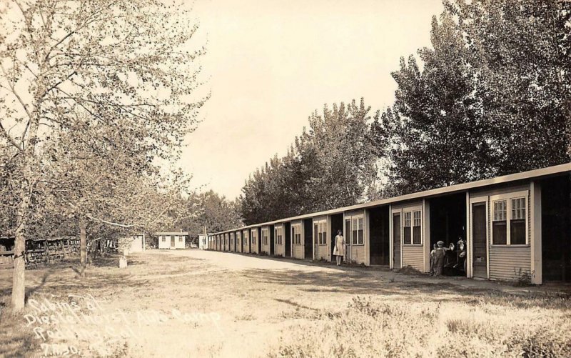 RPPC Diestelhorst Auto Camp REDDING, CA Roadside '30s Patterson Vintage Postcard
