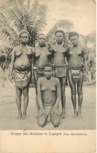 Topless Native Women logagon Neu Mecklenburg New Ireland German New Guinea