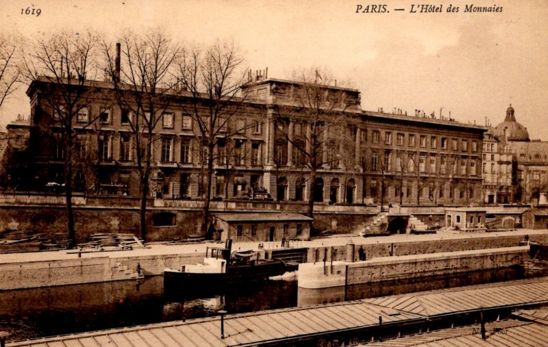 Paris, France - L'Hotel des Monnaies - Canal - c1908