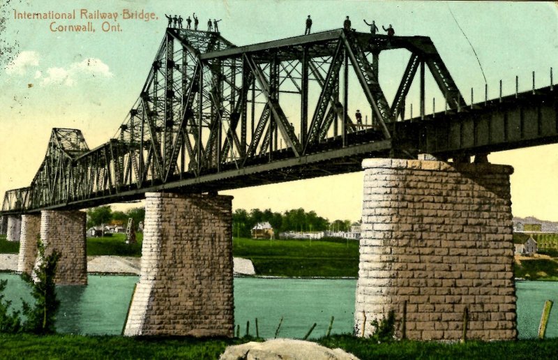 Canada - ON, Cornwall. International Railway Bridge