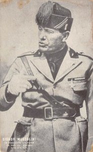 Benito Mussolini Postcard