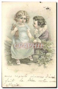 Old Postcard Fantasy Children Doll