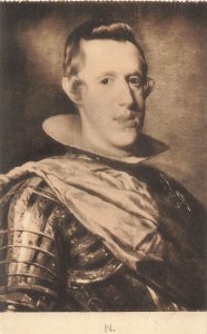 Vintage Felipe IV Royalty Art Postcard by Velazquez Museo del Prado