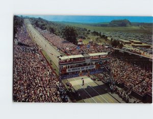 Postcard Air view All American Soap Box Derby Akron Ohio USA