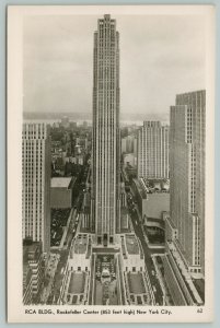 New York City~Rockefeller Center RCA Building~Real Photo Postcard