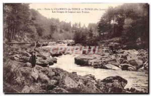 Old Postcard Between Chambon and Tence Tence Haute Loire Gorges Lignon to Evaras