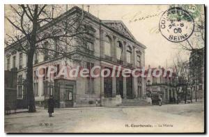 Postcard Old Courbevoie The Mayor