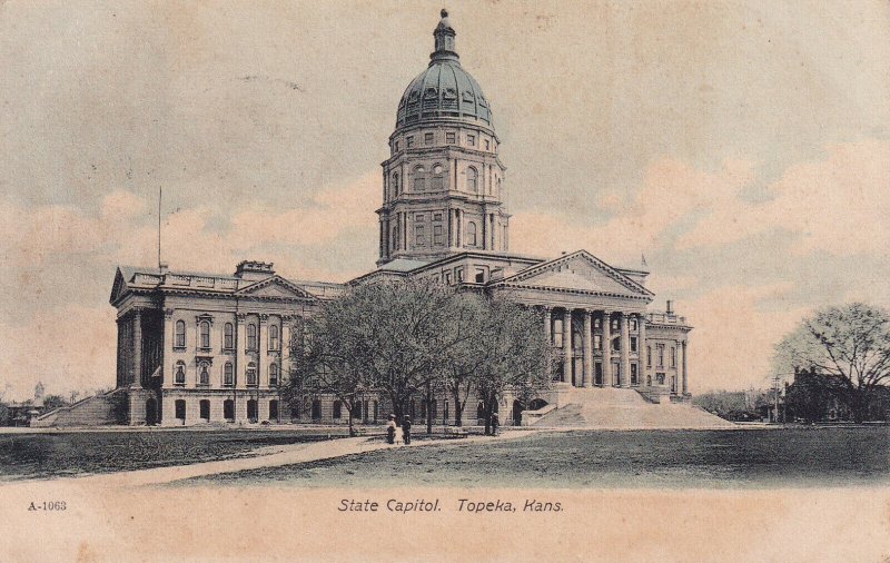 TOPEKA, Kansas, PU-1907; State Capitol