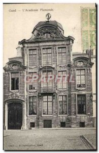 Old Postcard Ghent Flemish L & # 39academie