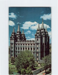 Postcard The Mormon Temple Salt Lake City Utah USA