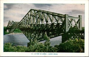 Canada Quebec Le Pont De Quebec 1953