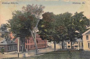 Winthrop Mills Co Winthrop Maine 1910c postcard
