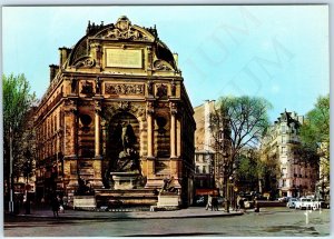 c1970s Paris, France Fontaine Saint-Michel Fountain by Gabriel Davioud 4x6 PC M5