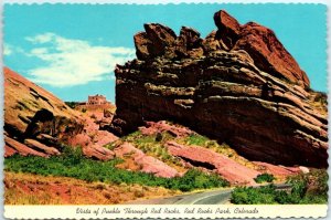 M-13512 Vista of Pueblo Through Red Rocks Red Rocks Park Colorado