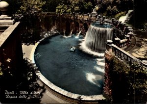 Italy Tivoli Villa d'Este Regina delle Fontane 1953