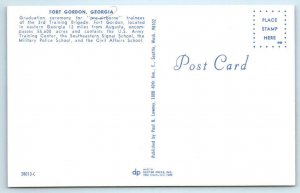 FORT GORDON, GA ~ Graduation Ceremony Trainees 3rd Training Brigade Postcard