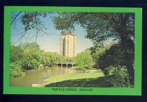 Dallas, Texas/TX  Postcard, Scenic View Of Picturesque Turtle Creek