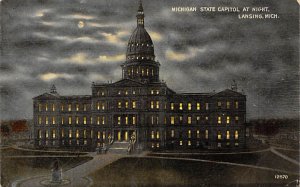 Michigan State Capitol View Lansing MI 