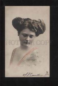 3057906 Tinted Lady Fashionable HAIRDRESS old PHOTO