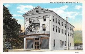 B16/ Waynesville North Carolina NC Postcard c1930 Hotel Lefaine