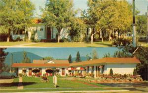 Libby Montana~Dalton's Motel~2 Views~Exterior & Inner Court~1950s Postcard