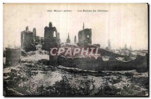 Old Postcard Murat Ruins of Chateau