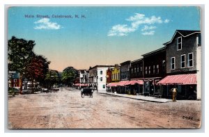 Main Street View Colebrook New Hampshire NH UNP Unused DB Postcard W13