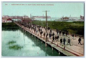 c1910s Employees Of The US Navy Yard Mare Island California CA Unposted Postcard 