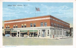 Allfree Building Newton Iowa 1930s postcard