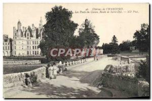 Old Postcard Chateau De Chambord The Du Ponts Casson Route De Saint Dye