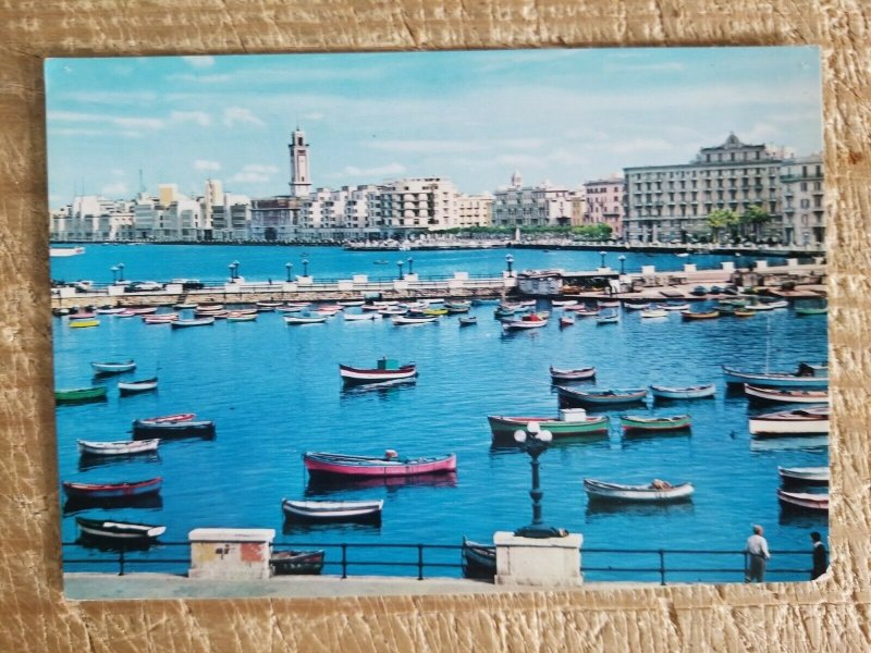 BARI,ITALY SEEN FROM SEA.VTG UNUSED REAL PHOTO POSTCARD*P13