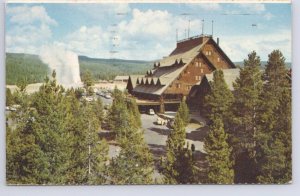 Old Faithful Inn, Yellowstone National Park, Wyoming, 1970 Postcard, SSM Cancel