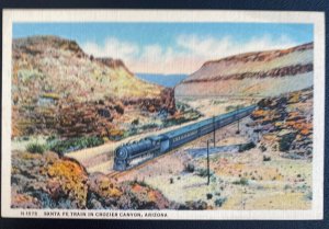 Mint USA Color Picture Postcard Santa Fe Train In Crozier Canton Arizona