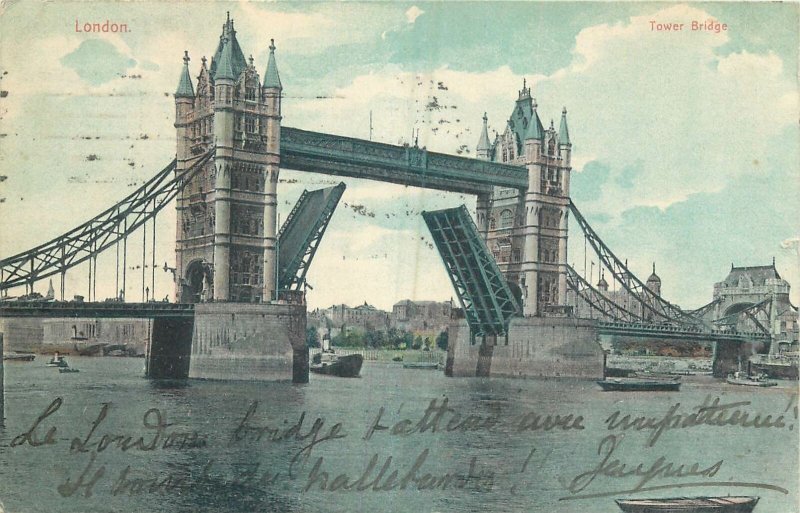 Postcard UK England London tower bridge