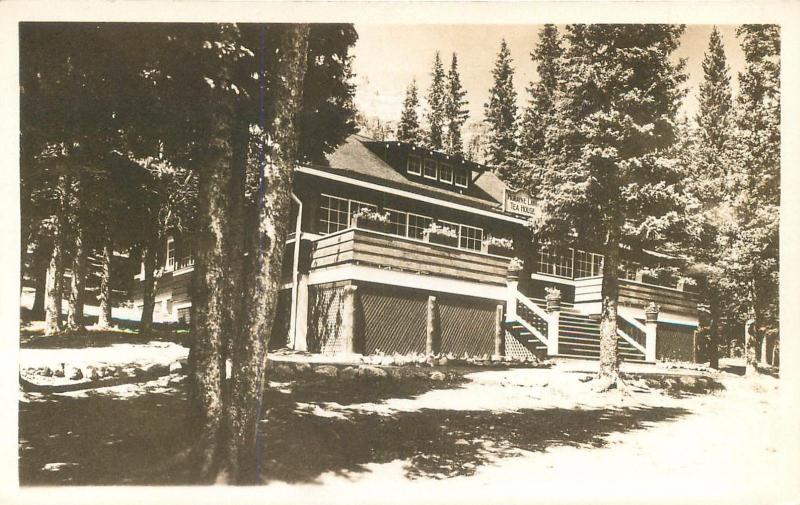 Rppc Banff National Park Canada Moraine Lake Lodge Cabin Postcard