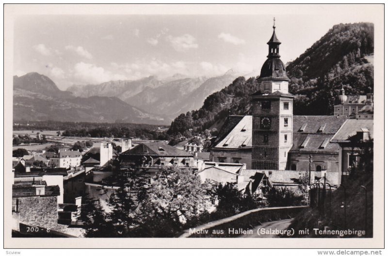 RP; Motiv aus Hallein, SALZBURG mit Tennengebirge, Austria, 30-50s