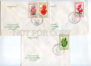 417349 EAST GERMANY GDR 1966 First Day covers flowers Erfurt