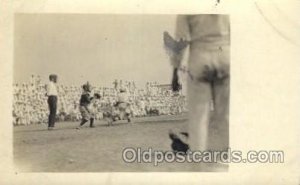 Baseball Real Photo Unused light ink stain on card, light tab marks from bein...