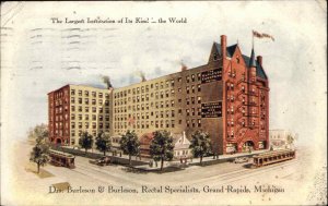 Proctology Rectal Specialists Burleson Hospital Grand Rapids MI c1910 Postcard