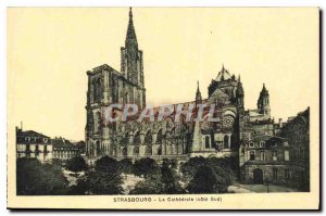 Postcard Old Strasbourg La Cathedrale south coast