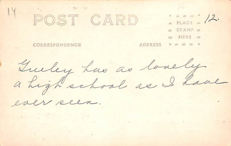 Greeley High School Greeley, Colorado CO