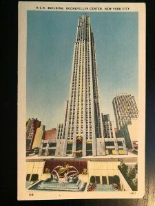 Vintage Postcard 1930-1945 R.C.A.Building Rockefeller Center New York City