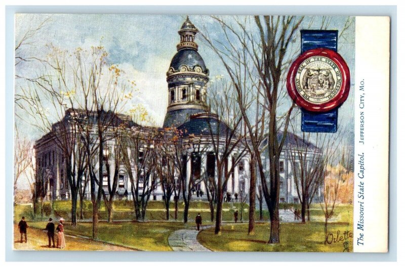 c1910's The Missouri State Capitol Jefferson City MO Tuck's Oilette Postcard