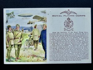 History & Tradition ROYAL FLYING CORPS c1915 Postcard by Gale & Polden No.110a