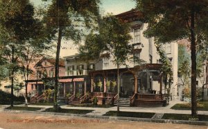 Vintage Postcard 1912 Summer Rest Collagens Saratoga Springs New York N. Y.