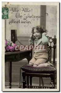 Old Postcard Fantasy Child Phone