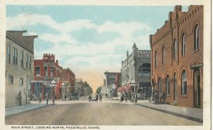 Pocatello , Idaho , 1924 ; Main Street looking North