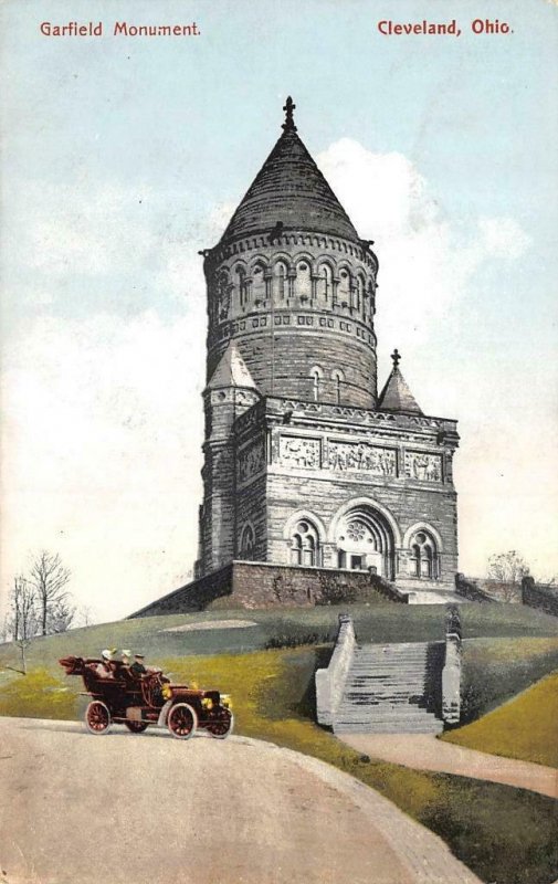 CLEVELAND, Ohio~OH   Assassinated President GARFIELD MONUMENT   c1910's Postcard